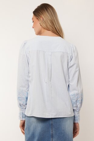 G-Maxx top Indy Chambray blue