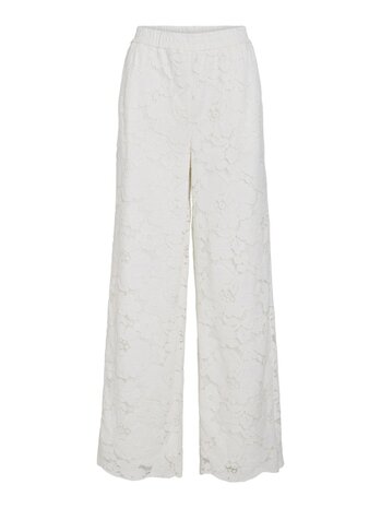 Vila kanten broek offwhite