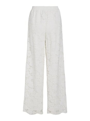 Vila kanten broek offwhite