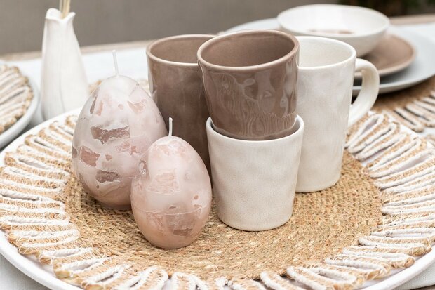 Kaars marble egg L
