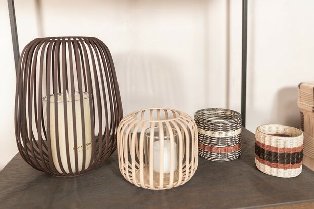 Windlicht Tim beige