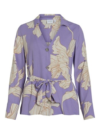 Vila blouse top Viflorenza violet