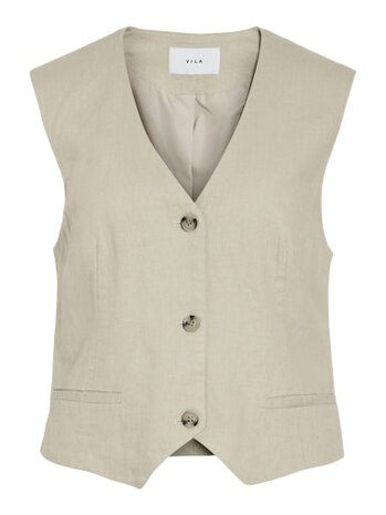 Vila gilet Vijolanda feather gray