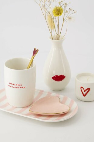 Zusss koffiemok mam wit/rood