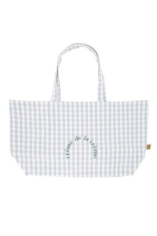 Zusss shopper ruit blauw