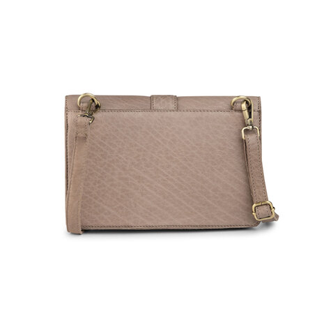 Bag2Bag Leren schoudertas Piro grey/taupe