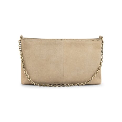 Bag2Bag suede leren tas Vasto taupe