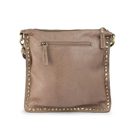 Bag2Bag leren tas Santiago grey/taupe