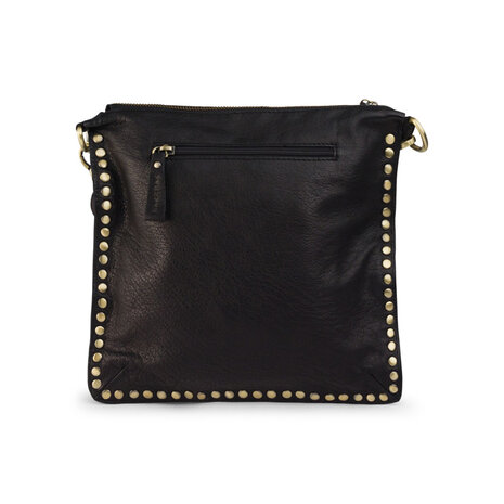 Bag2Bag leren tas Santiago black