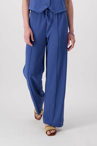 Zusss broek krijtstreep blauw