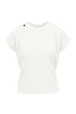 Zusss t-shirt met opgerolde mouwen met tekst