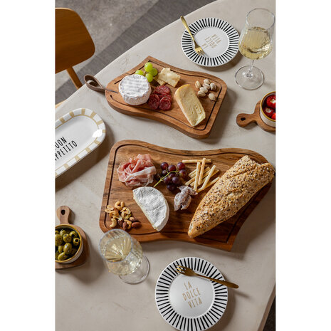 Set 2 La Dolce Vita bordjes zwart