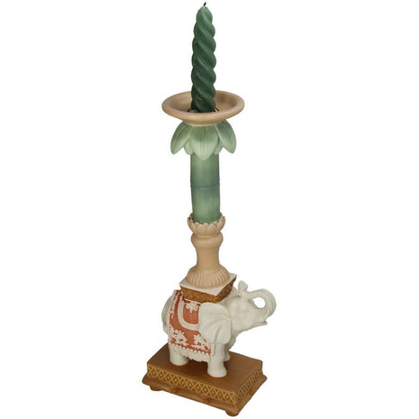 Kandelaar olifant terra-groen