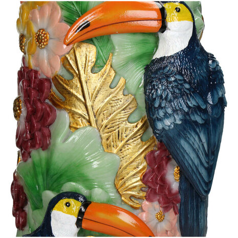Multicolor vaas vogel 