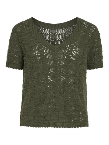 Vila top Vicoby groen gebreid *biologisch katoen*