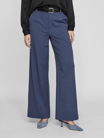 Vila broek wide leg vivarone indigo blue