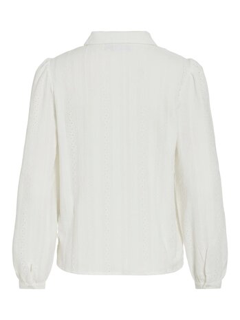 Vila blouse Vizania wit *gerecycled polyester* 