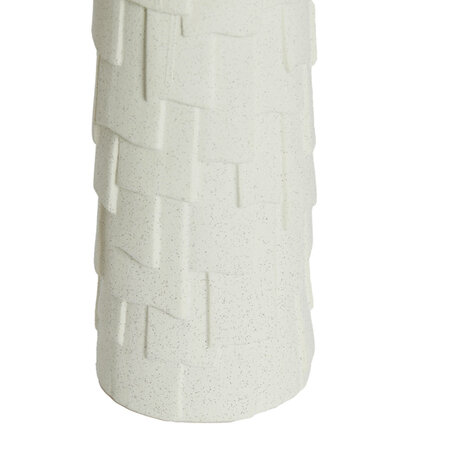 Vaas deco Leima keramiek mat creme