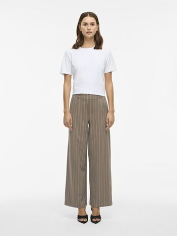 Vila broek wide leg vivarone falcon stripe