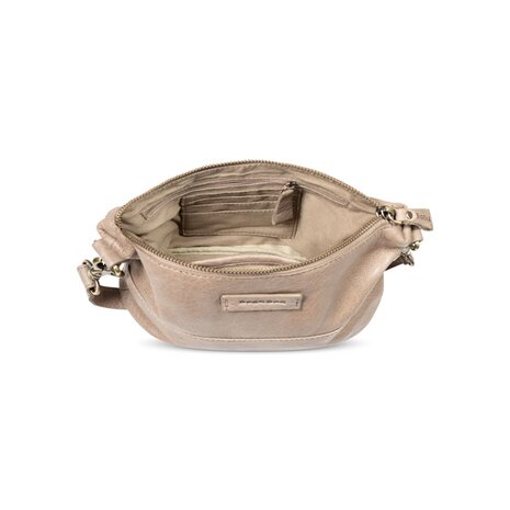 Bag2Bag leren tas Nora grey/taupe