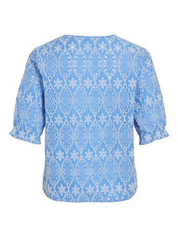 Vila top vimolly blue/white