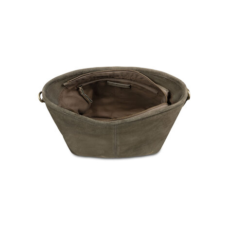 Bag2Bag suede leren tas Sala stone