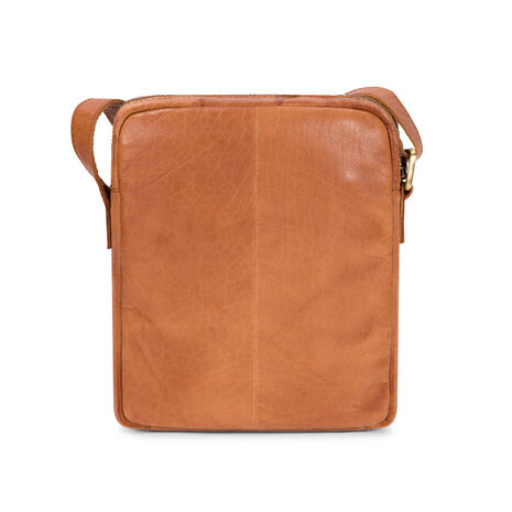 Bag2Bag leren schoudertas Kisa cognac