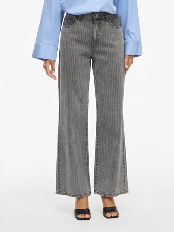 Vila wide leg jeans vifreya grey denim