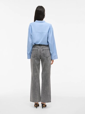 Vila wide leg jeans vifreya grey denim