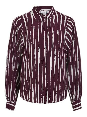 Vila blouse Vikirse fig red *ENZING™ ECOVERO™*