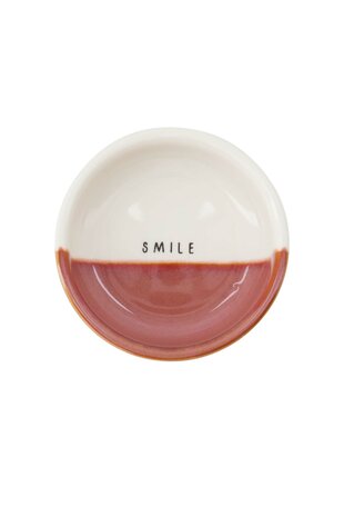 Zusss dipschaaltje smile wit/burgundy
