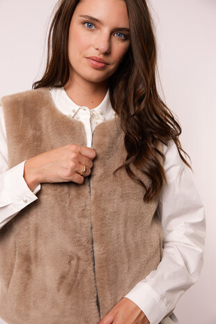 G-Maxx gilet Lalita grey brown
