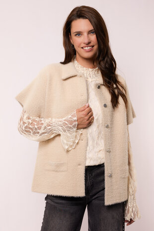 G-Maxx teddy gilet shan sand