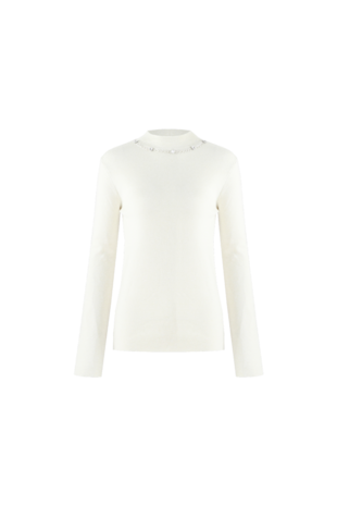 G-Maxx trui Kamille wool white