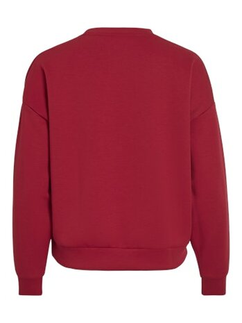 Vila sweater be you jester red