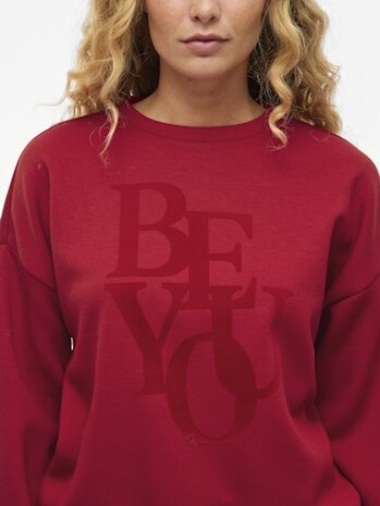 Vila sweater be you jester red