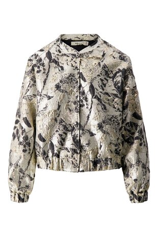 Zusss jacquard glans jasje beige goud