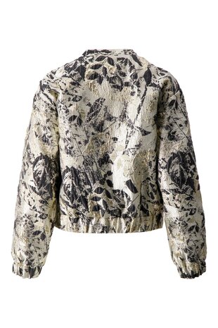 Zusss jacquard glans jasje beige goud