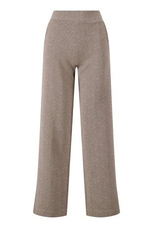 Zusss jaquard broek tweekleurig beige/offwhite 