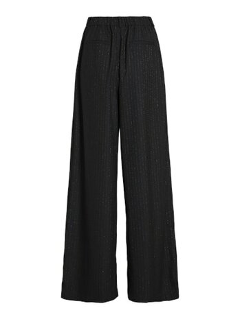 Vila wide leg broek Vimagnolia black, silver