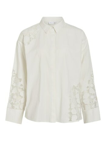 Vila blouse Vicamina lace wit