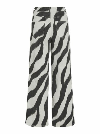 Vila printed wide leg jeans vifreya birch-black