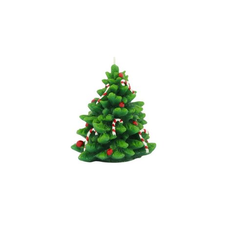 Kaars handpainted kerstboom S