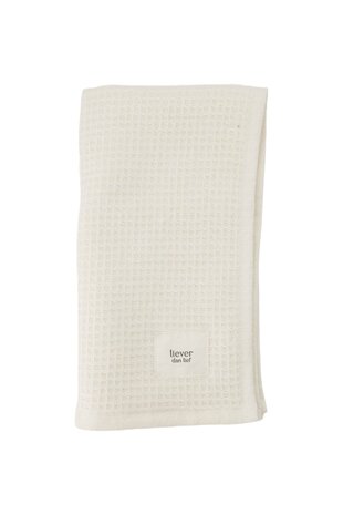 Zusss gastendoekje liever dan lief - offwhite