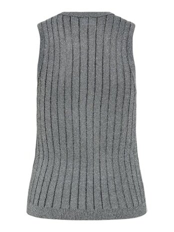 Vila glitter top black