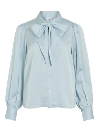 Vila satijnen blouse Vilucha sky blue