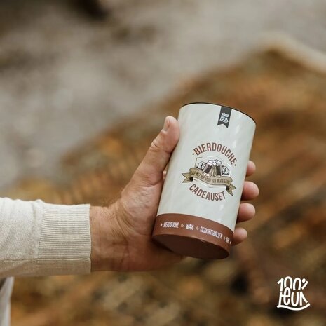 100% Leuk cadeaupakket - bierdouche