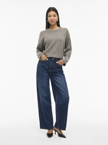 Vila wide leg jeans vifreya dark blue  