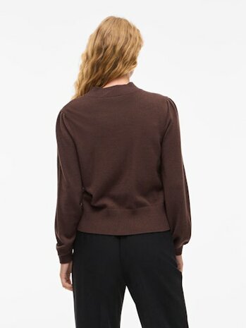Vila trui Viril turtle neck coffee brown