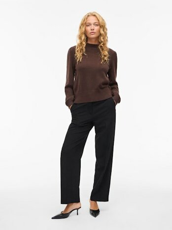 Vila trui Viril turtle neck coffee brown